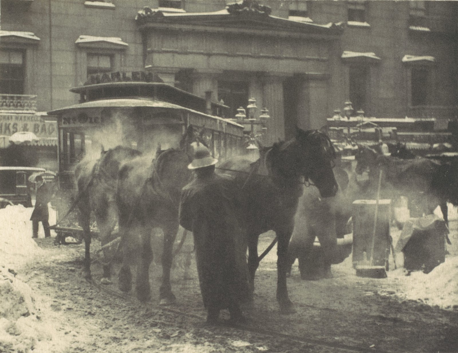 The Terminal de Alfred Stieglitz, fotografía urbana realizada en Nueva York en 1893
