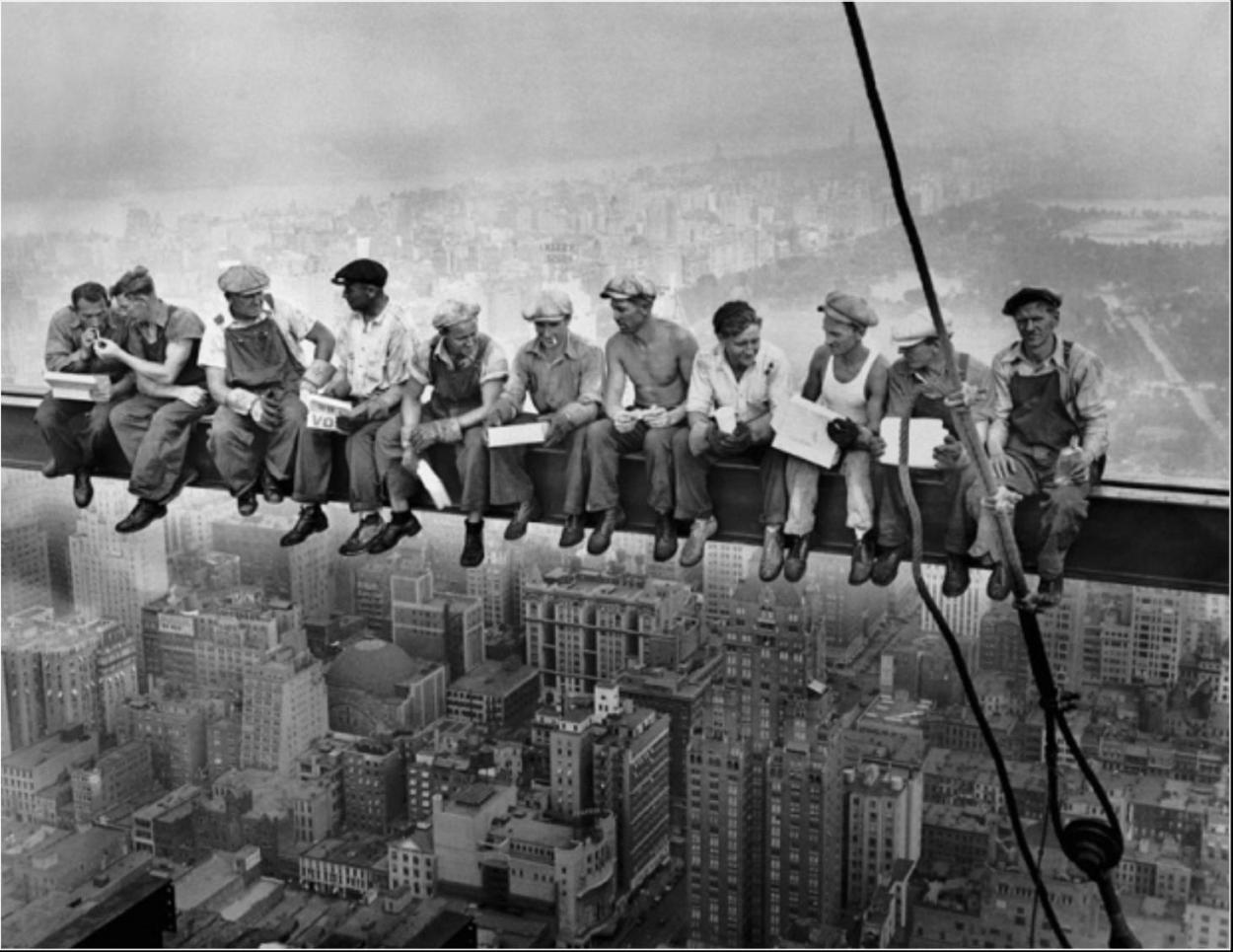 Almuerzo en lo más alto del rascacielos - CHARLES CLYDE EBBETS - 1932