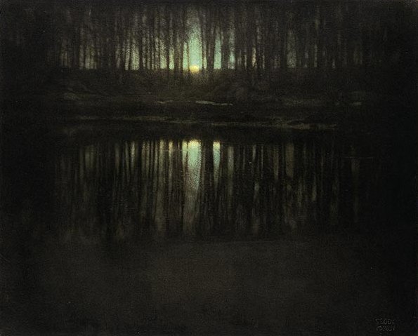 Luz de la luna: el estanque (Edward Steichen, Estados Unidos, 1904)