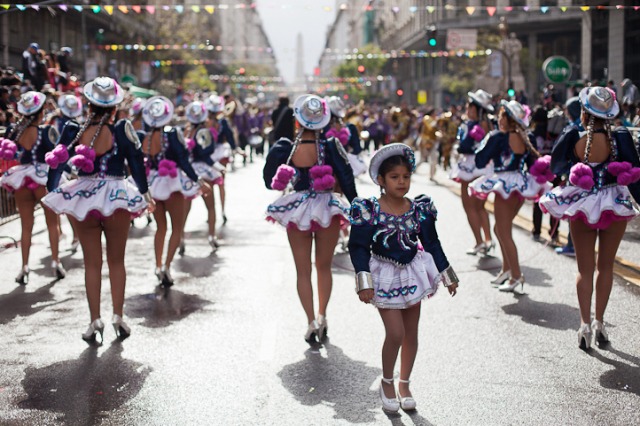 Desfile Boliviano en las calles de Buenos Aires